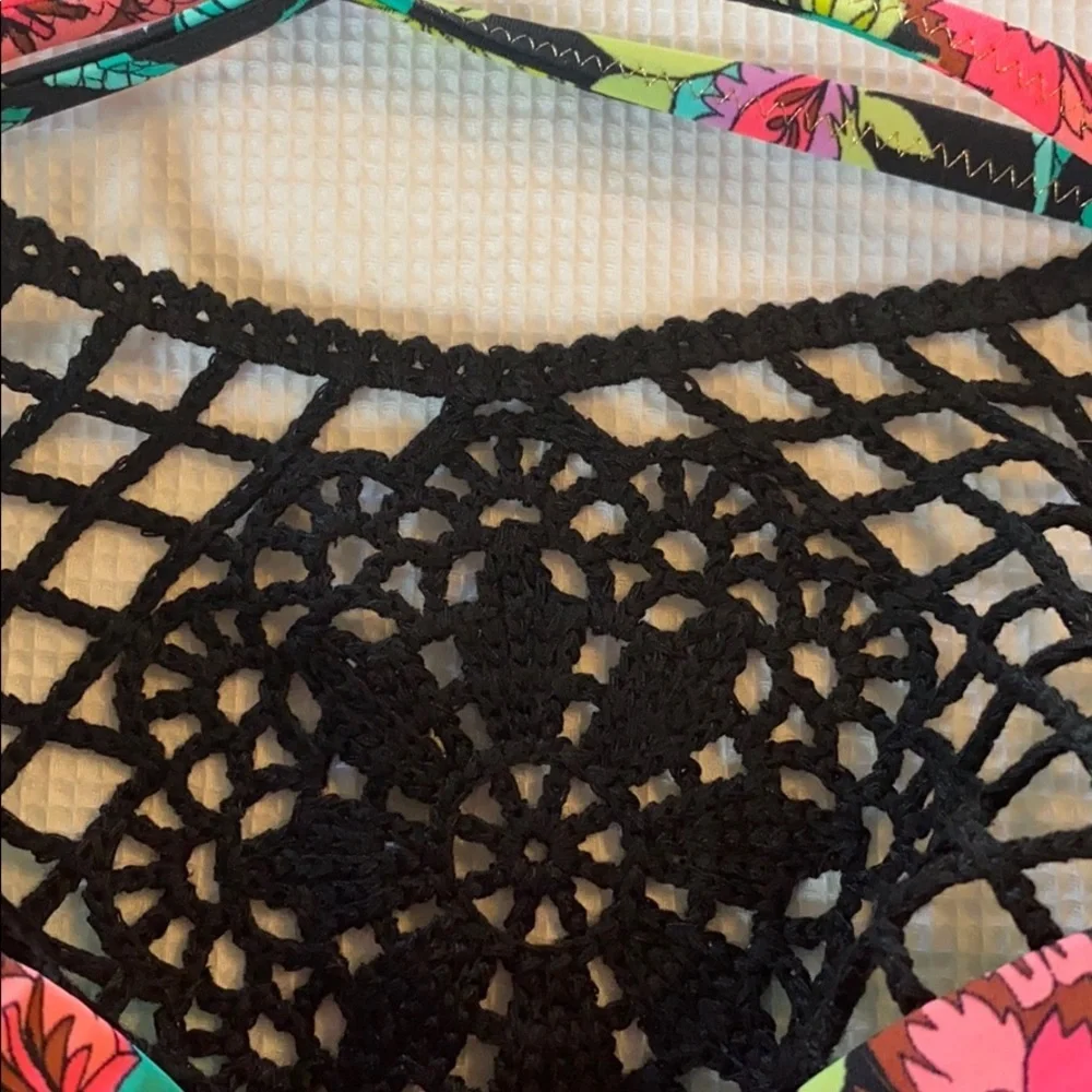 Shade & Shore biquíni top Halter size 34 C Floral